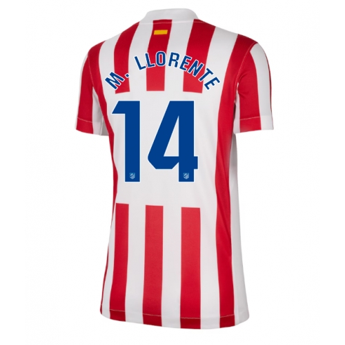 Billige Fotballdrakt Atletico Madrid Marcos Llorente #14 Replika Hjemmedrakt Dame 2025-26 Kortermet Billige Fotballdrakt Atletico Madrid Marcos Llorente #14 Replika Hjemmedrakt Dame 2025-26 Kortermet